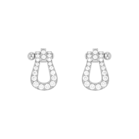 [Echo Fine ]FORCE 10 FULL DIAMOND STUD EARRINGS MINI MODEL