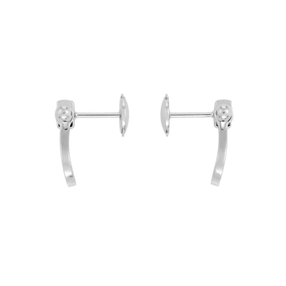 [Echo Fine ]FORCE 10 FULL DIAMOND STUD EARRINGS MINI MODEL