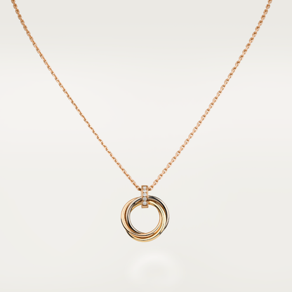 [Echo Fine ]TRINITY NECKLACE GOLD  DIAMONDS