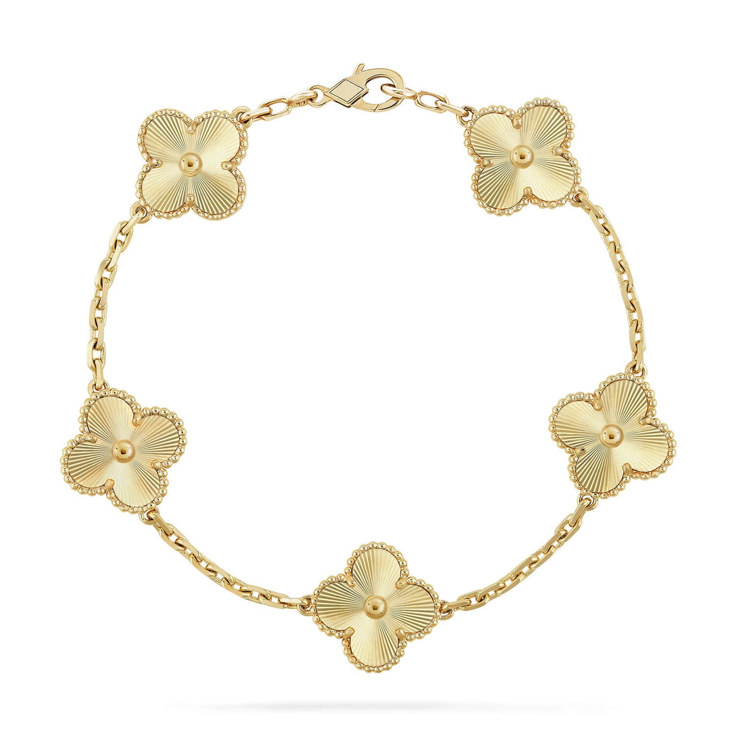 [Echo Fine ]CLOVER 5 FLOWERS LASER BRACELET