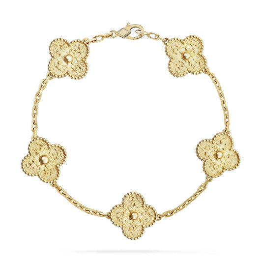 [Echo Fine ]CLOVER 5 MOTIFS BRONZING BRACELET