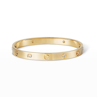 [Echo Fine ]LOVE BRACELET 6.1MM 4 DIAMONDS