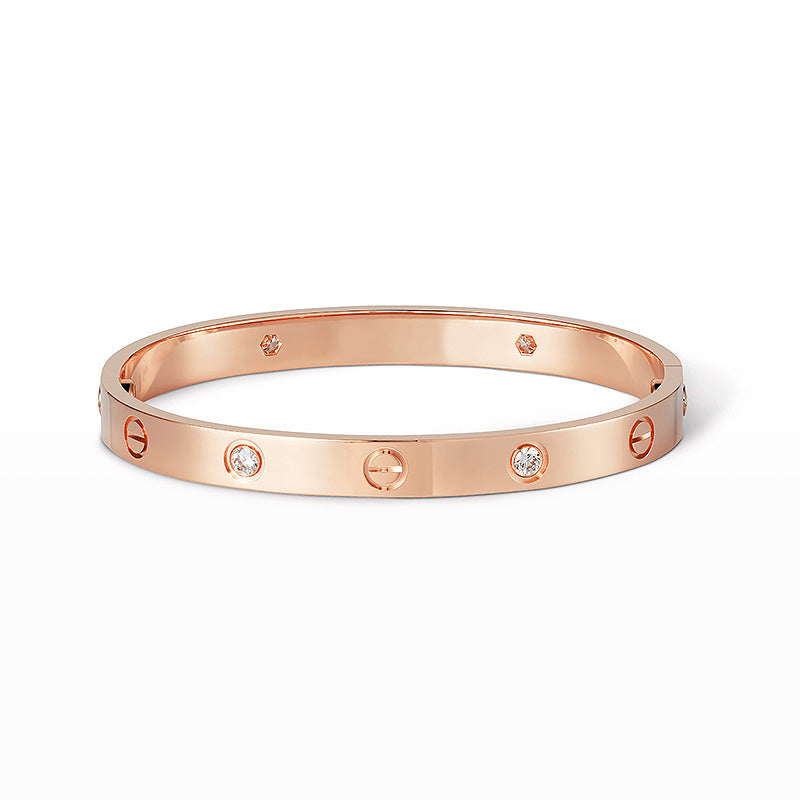 [Echo Fine ]LOVE BRACELET 6.1MM 4 DIAMONDS