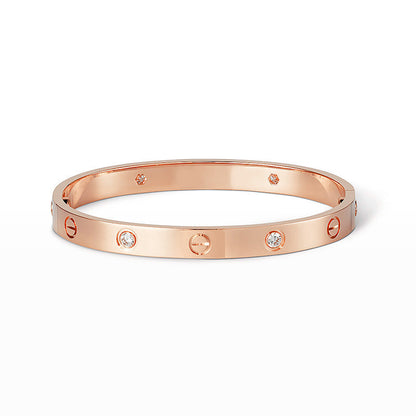 [Echo Fine ]LOVE BRACELET 6.1MM 4 DIAMONDS
