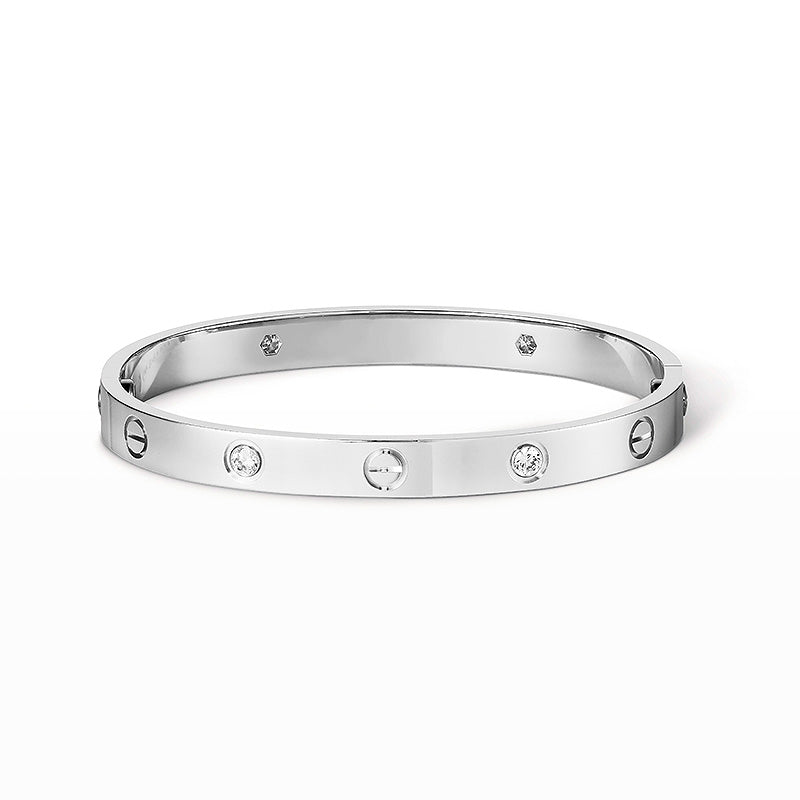 [Echo Fine ]LOVE BRACELET 6.1MM 4 DIAMONDS