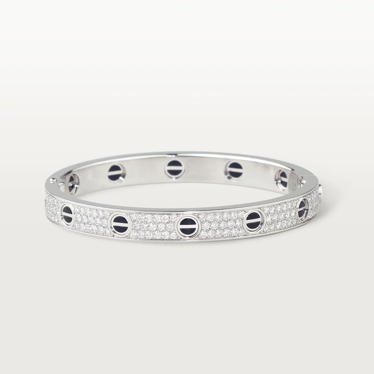 [Echo Fine ]LOVE BRACELET 6.1MM DIAMOND-PAVED CERAMIC