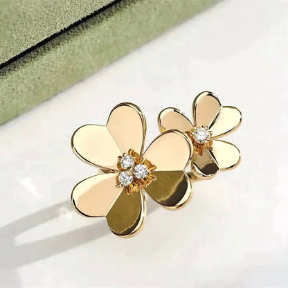[Echo Fine ]CLOVER COMOS GOLD DIAMOND RING