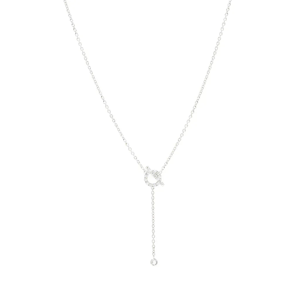 [Echo Fine ]FINESSE SILVER DIAMOND NECKLACE