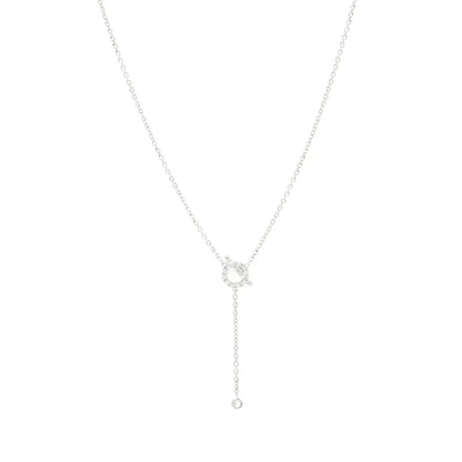 [Echo Fine ]FINESSE SILVER DIAMOND NECKLACE