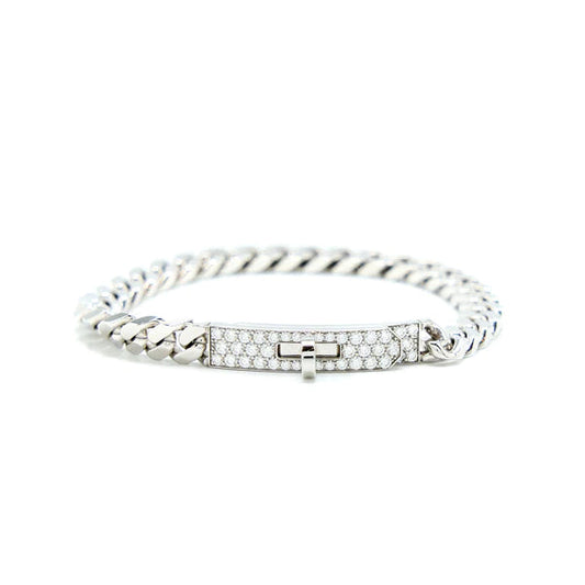 [Echo Fine ]KELLY CHAIN SILVER DIAMOND BRACELET