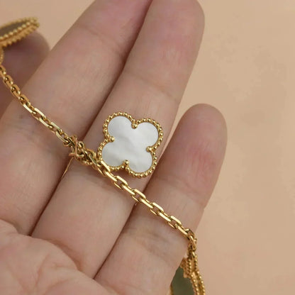 [Echo Fine ]LUCKY SPRING 5 MOTIF GOLD BRACELET