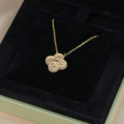 [Echo Fine ]CLOVER 15MM  BRONZING NECKLACE