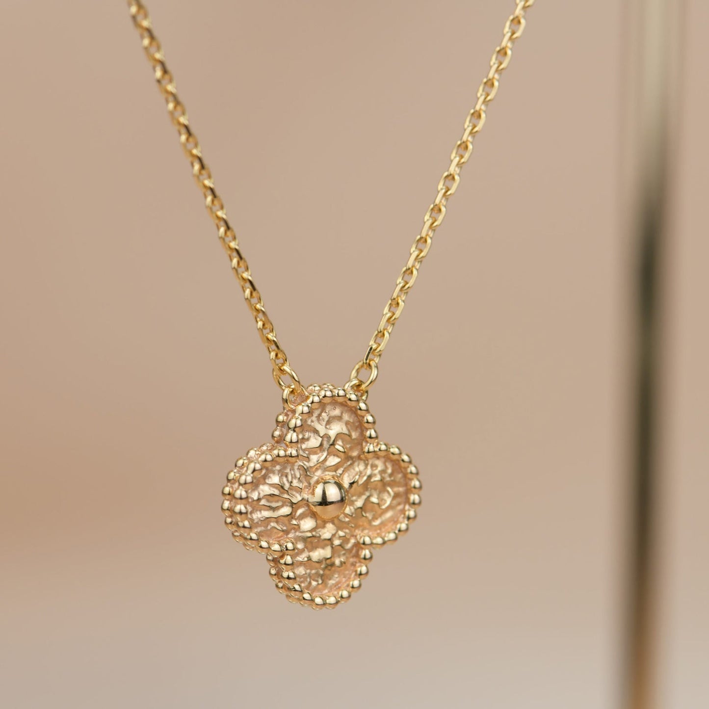 [Echo Fine ]CLOVER 15MM  BRONZING NECKLACE