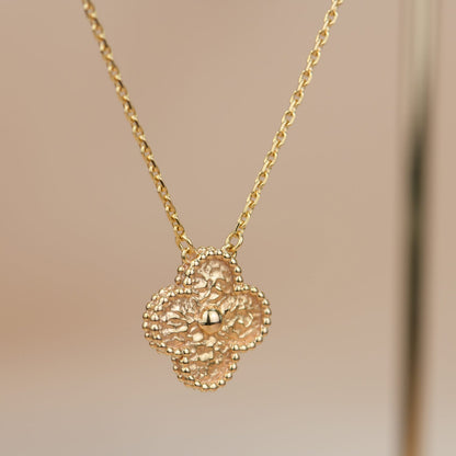 [Echo Fine ]CLOVER 15MM  BRONZING NECKLACE