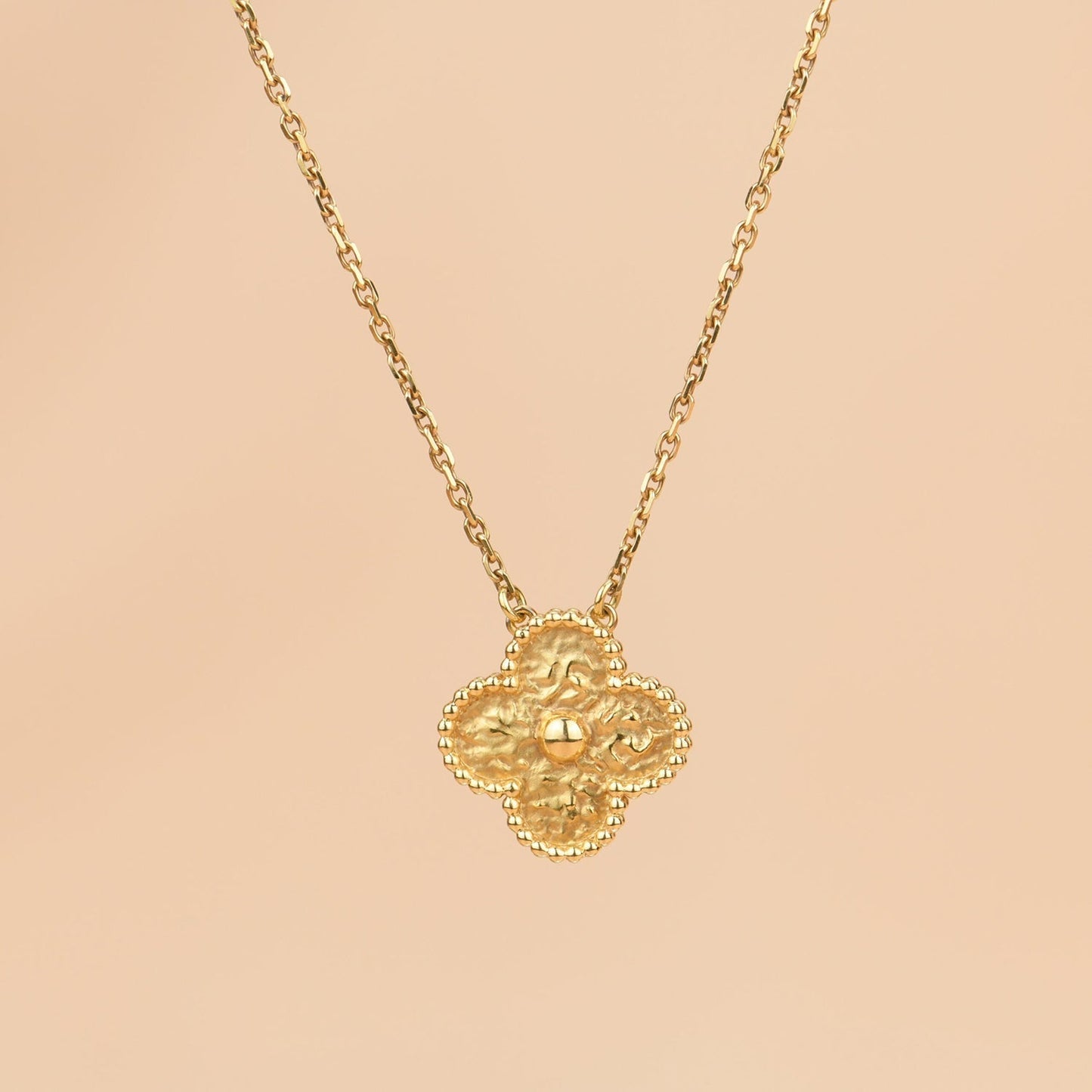 [Echo Fine ]CLOVER 15MM  BRONZING NECKLACE