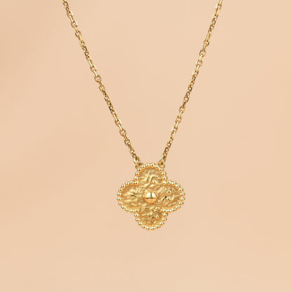 [Echo Fine ]CLOVER 15MM  BRONZING NECKLACE
