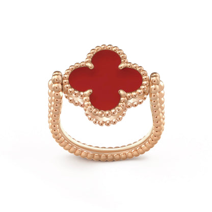 [Echo Fine ]CLOVER RIVERSIBLE PINK GOLD RING