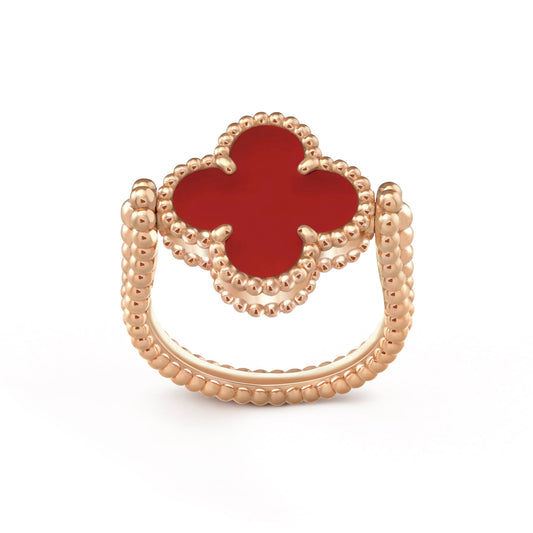 [Echo Fine ]CLOVER RIVERSIBLE PINK GOLD RING