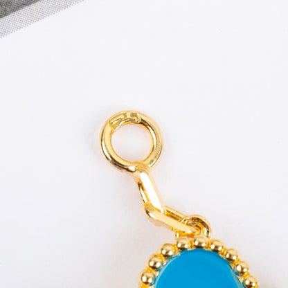 [Echo Fine ]CLOVER 5 MOTIFS TURQUOISE BRACELET