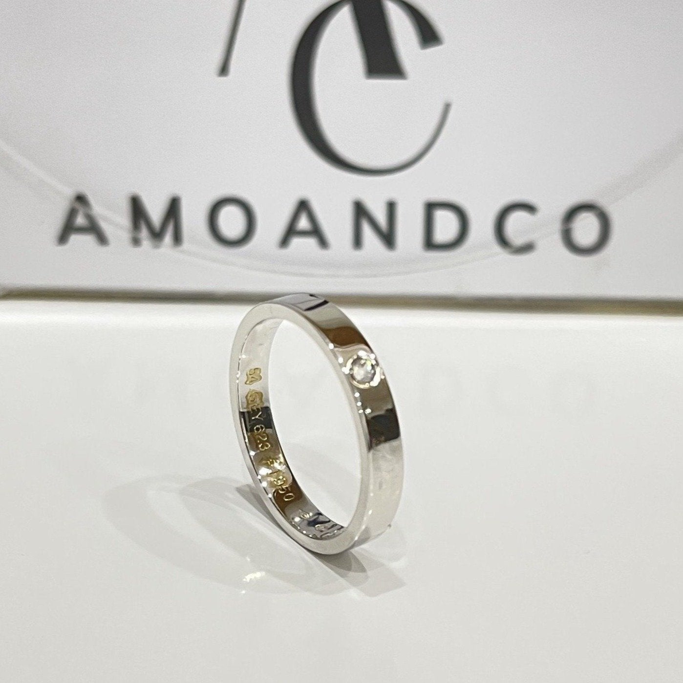 [Echo Fine ]LOVE RING 4MM 1 DIAMOND