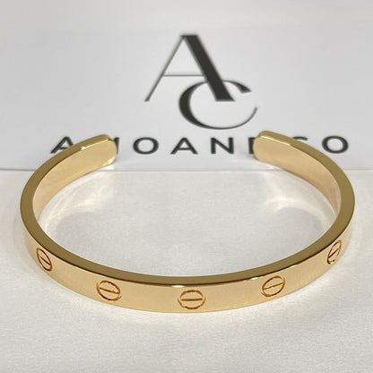 [Echo Fine ]LOVE BRACELET 6.1MM OPEN CUFF