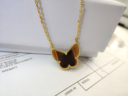 [Echo Fine ] TIGER__ EYE BUTTERFLY NECKLACE