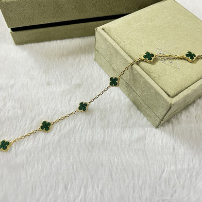 [Echo Fine ]CLOVER 6 MOTIF MALACHITE BRACELET