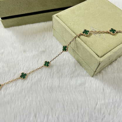 [Echo Fine ]CLOVER 6 MOTIF MALACHITE BRACELET