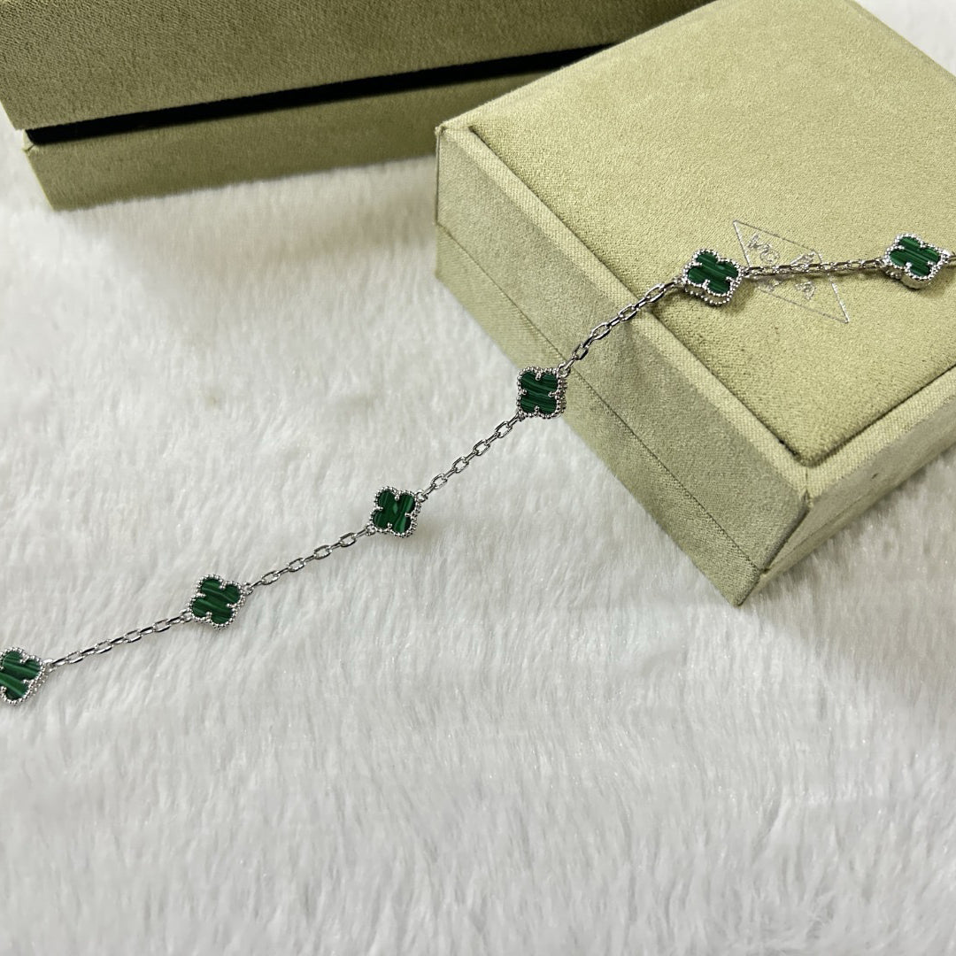 [Echo Fine ]CLOVER 6 MOTIF MALACHITE BRACELET