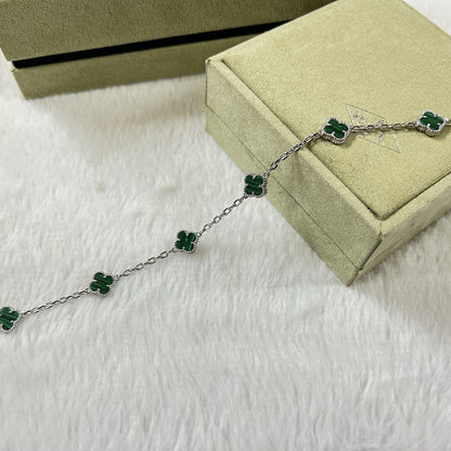 [Echo Fine ]CLOVER 6 MOTIF MALACHITE BRACELET
