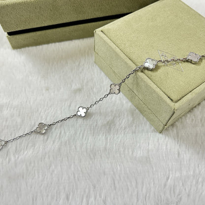 [Echo Fine ]CLOVER 6 MOTIF WHITE MOP BRACELET