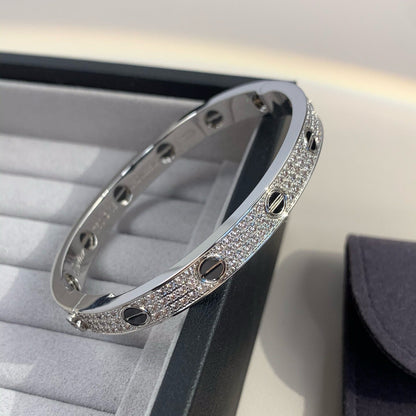 [Echo Fine ]LOVE BRACELET 6.1MM DIAMOND-PAVED CERAMIC