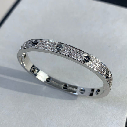 [Echo Fine ]LOVE BRACELET 6.1MM DIAMOND-PAVED CERAMIC