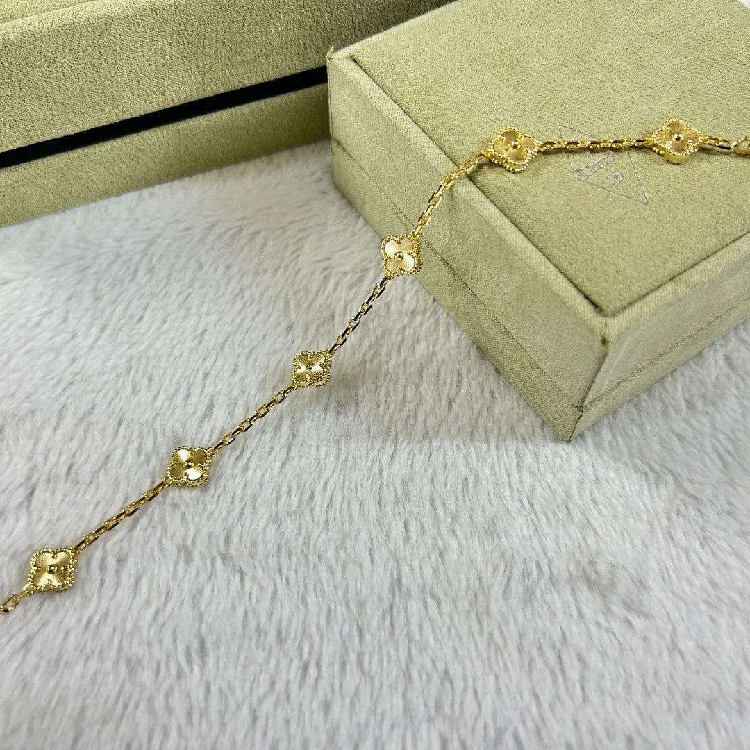 [Echo Fine ]CLOVER 6 MOTIF DIAMOND BRACELET