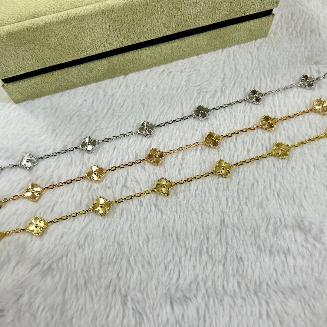 [Echo Fine ]CLOVER 6 MOTIF DIAMOND BRACELET
