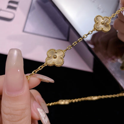 [Echo Fine ]CLOVER 10 MOTIFS LASER NECKLACE