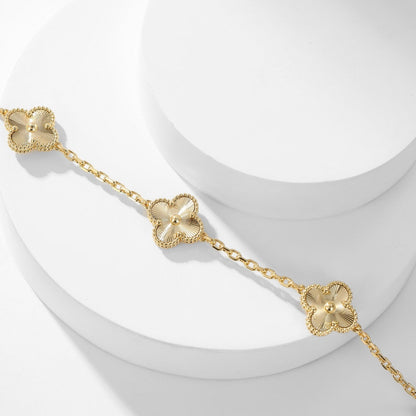 [Echo Fine ]CLOVER 10 MOTIFS LASER NECKLACE