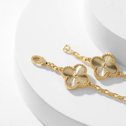 [Echo Fine ]CLOVER 10 MOTIFS LASER NECKLACE