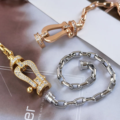 [Echo Fine ]FORCE LARGE HORSESHOE CLASP  METAL BRACELET