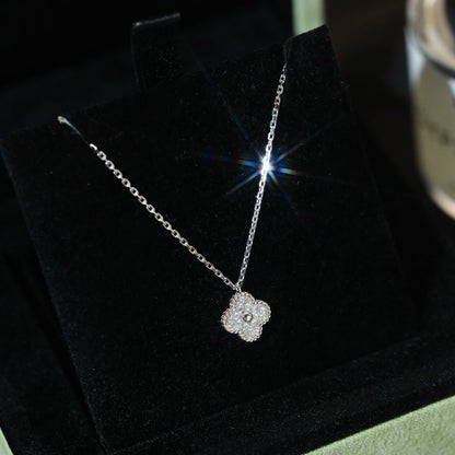 [Echo Fine ]CLOVER MINI 9.5MM PENDANT DIAMOND NECKLACE