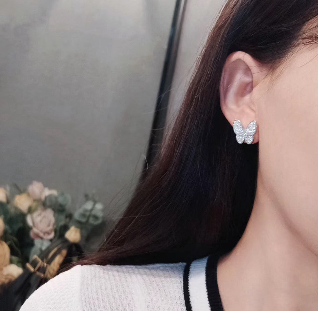 [Echo Fine ]BUTTERFLY ALL DIAMOND EARRINGS