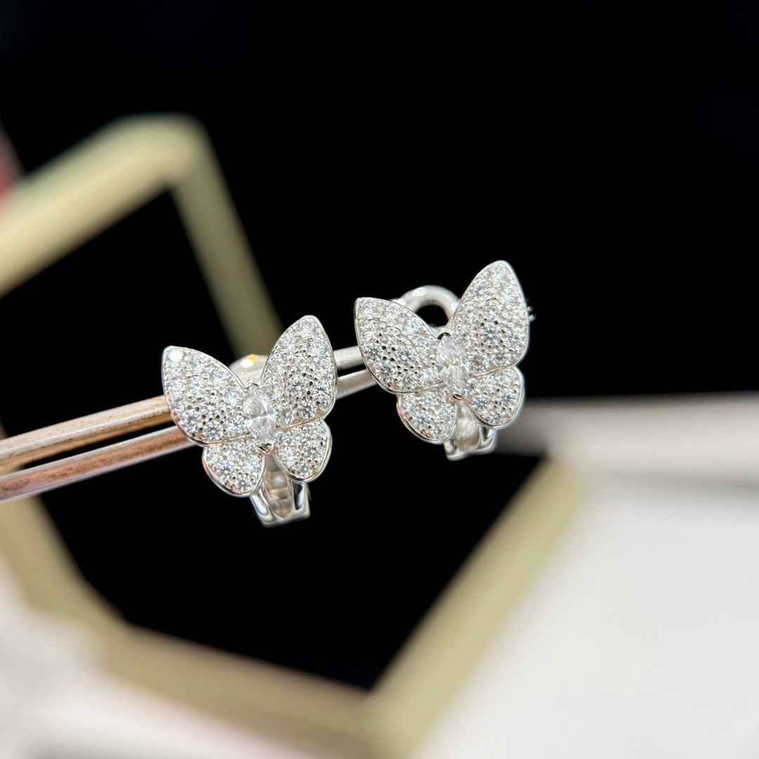 [Echo Fine ]BUTTERFLY ALL DIAMOND EARRINGS
