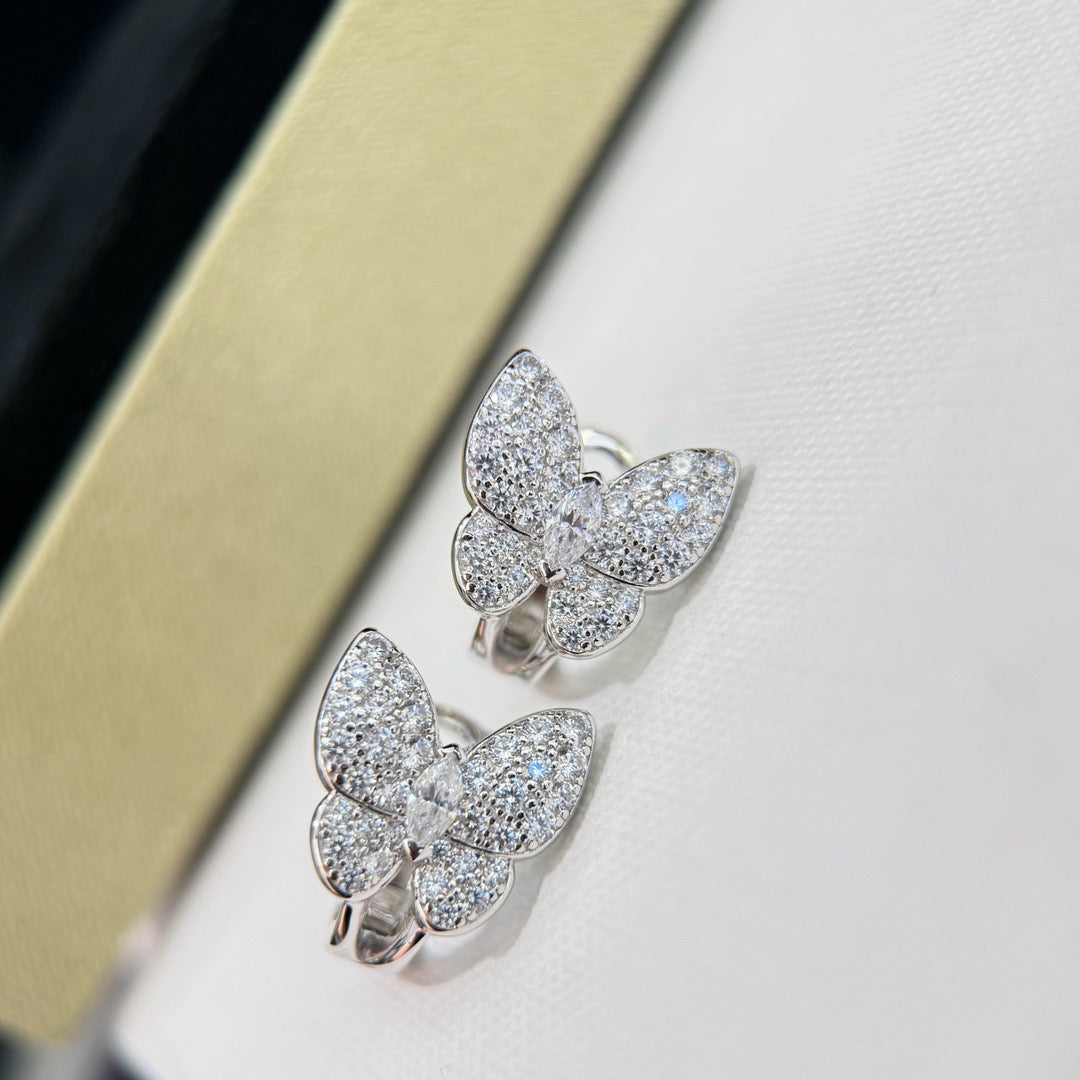 [Echo Fine ]BUTTERFLY ALL DIAMOND EARRINGS