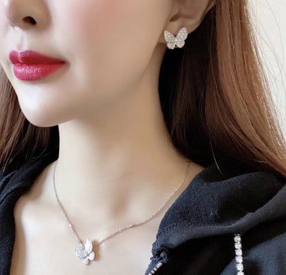 [Echo Fine ]BUTTERFLY ALL DIAMOND EARRINGS