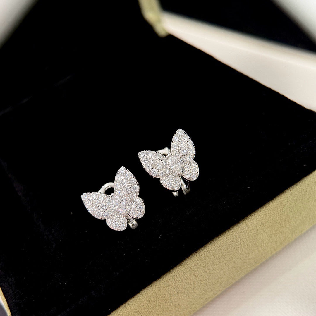 [Echo Fine ]BUTTERFLY ALL DIAMOND EARRINGS