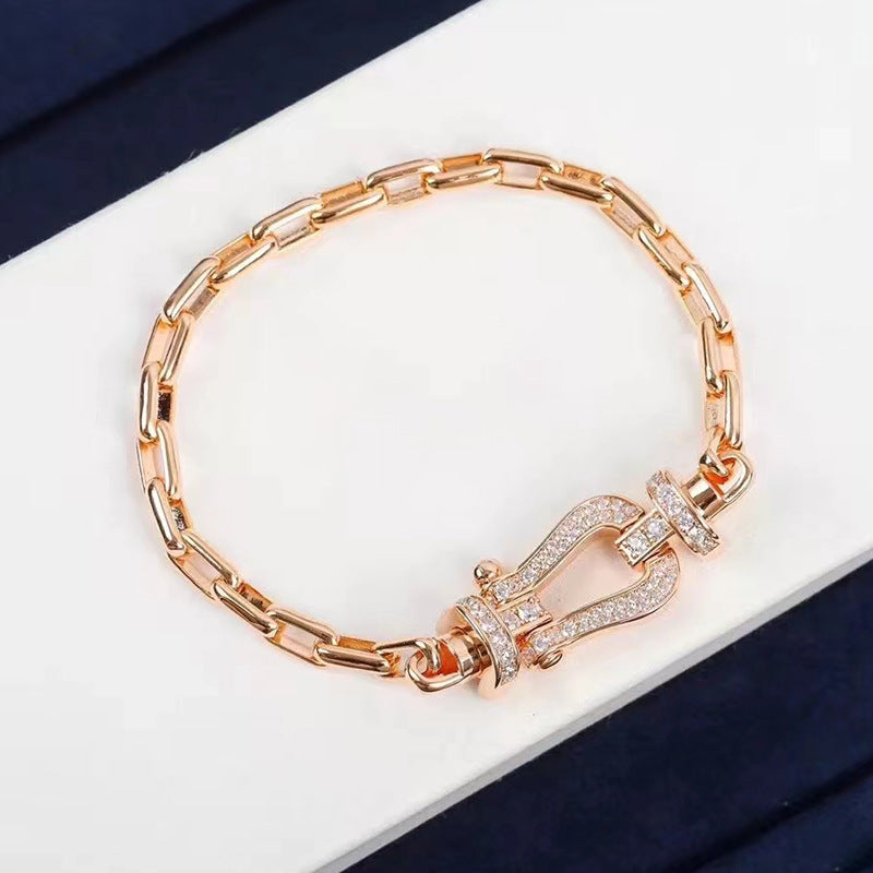 [Echo Fine ]FORCE LARGE HORSESHOE CLASP  METAL BRACELET
