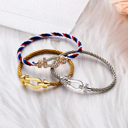 [Echo Fine ]FORCE LARGE HORSESHOE NO DIAMOND BRACELET GOLD