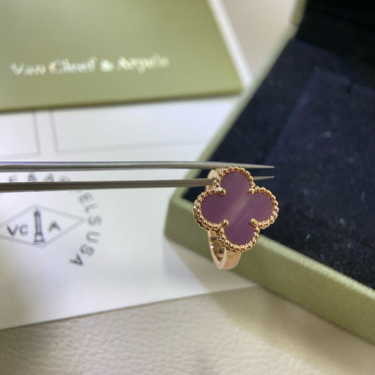 [Echo Fine ]CLOVER  PURPLE VIOLET RING