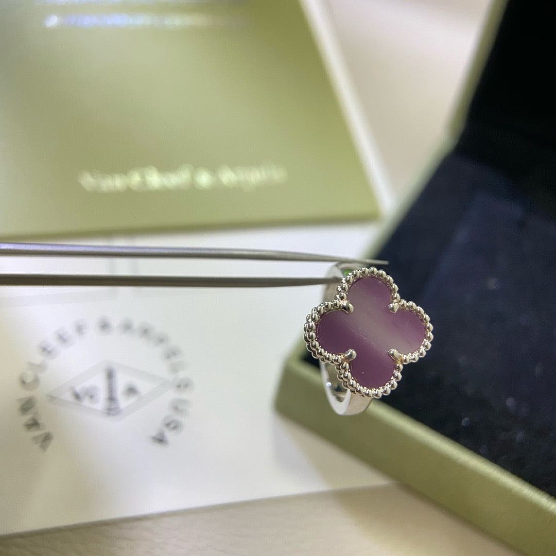 [Echo Fine ]CLOVER  PURPLE VIOLET RING