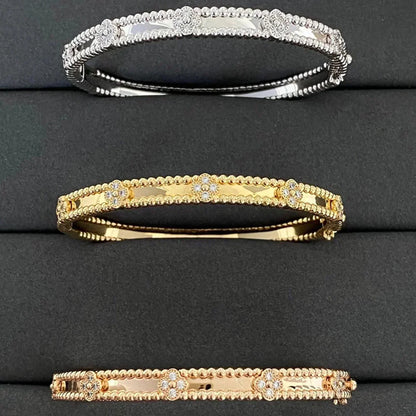 [Echo Fine ]CLOVER BRACELET 4MM DIAMONDS
